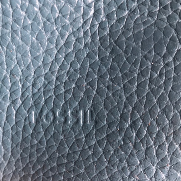 FOSSIL Pebble Leather blue Tote bag 💼 - Picture 3 of 16